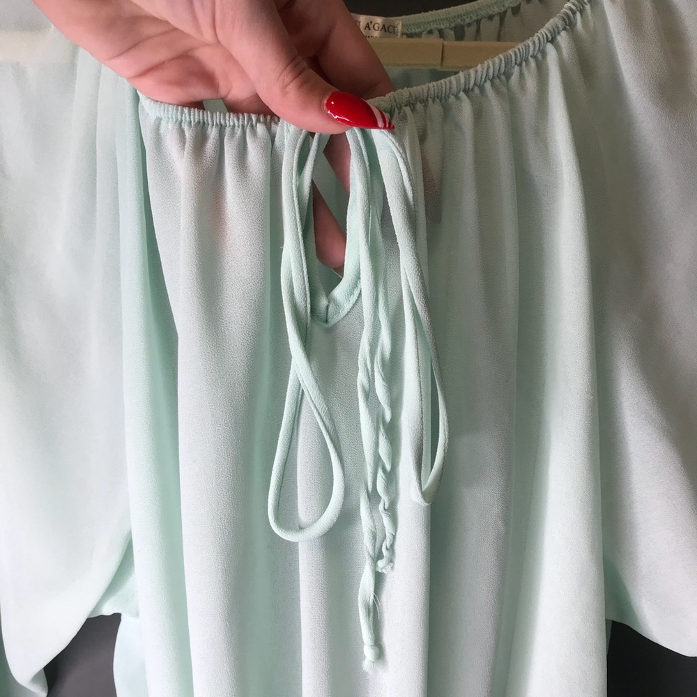 Agaci mint green blouse - Picture 2 of 4